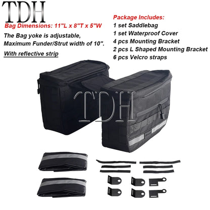 Motorcycle Saddlebag Side Tool Luggage Bag For Harley Dyna Softail Sportster XL Street Bob Low Rider FXD FXBB Travel Saddle Bags