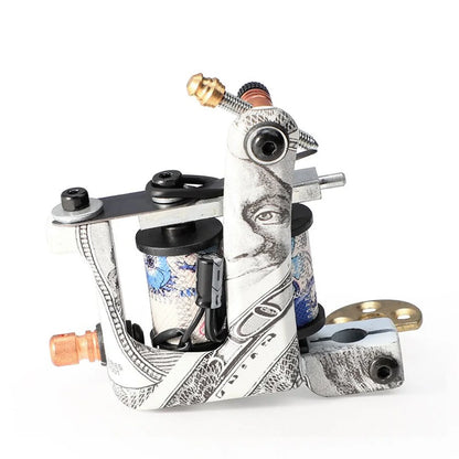 Professional Coil Tattoo Machine Gun 10 Wraps Cast Iron Tattoo Coil Machine for Tattoo Liner and Shader Traditional Tattoo Gun