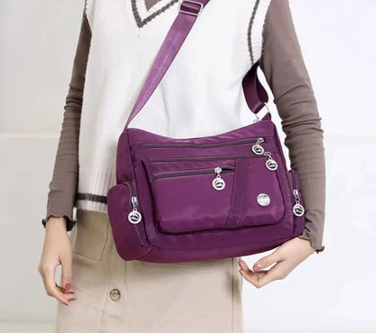 Crossbody for Women Waterproof Tote Casual Nylon Purse Handbag RFID Lightweight Messenger Bag