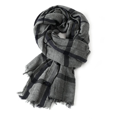 Fashion Plaid Cotton Linen Men Scarves Autumn Winter Warm Men's Scarf Short Tassel Bufanda Male Accessories Pashmina Shawl
