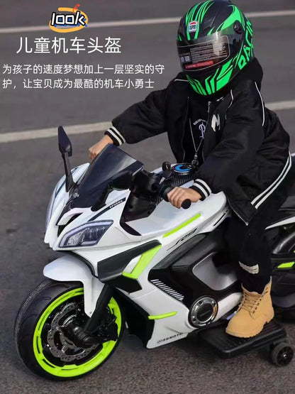 New Cute Kids Full Face Helmet Adjustable Bike Motorcycle Safety Helmet for All Seasons