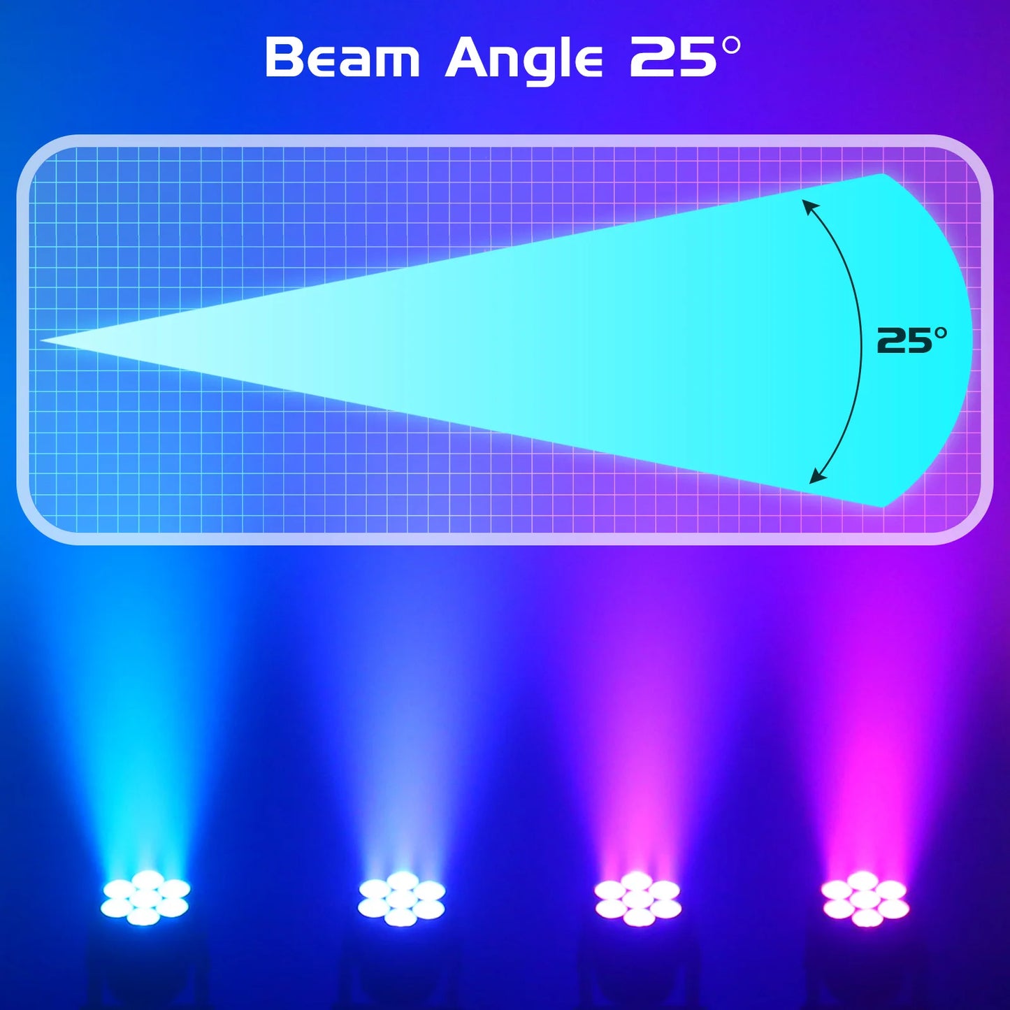 Yiflamefly 1/2/4Pcs 105W Beam Moving Head Lights 7x15W RGBW LED Stage Lights DMX512 Spot Lights For DJ Disco KTV Wedding Party