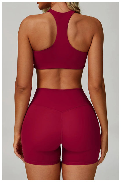 3PCS Yoga Sets Workout Set Women 2 Pieces Gym Suits High Waist Leggings Sport Bra Outfits Long Sleeve Fitness Running Sportswear