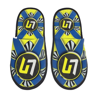 Custom British Lando Norris Racing Driver Guest Slippers for Spa Women House Slipper