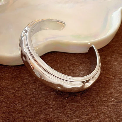 Punk Silver Color Acrylic Cuff Bracelet for Women Men Geometric Round Wide Bracelets Bangles Party Hand Accessories Gifts F
