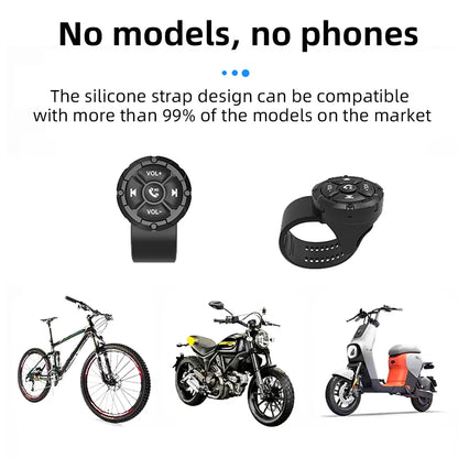 AD 5 Key Wireless Remote Controller Button Helmet Earphone Motorcycle Bike Handlebar Car Steering Wheel Control Media