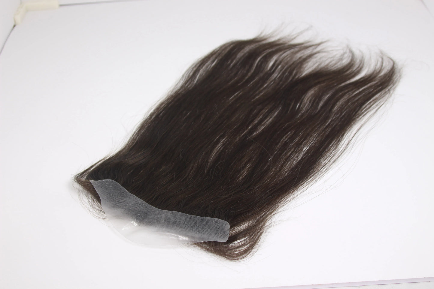 613 Blonde Human Hair Topper – PU Thin Skin Tape-In Toupee for Men & Women – V-Shape Hairline 13inch Straight Natural Hairpiece