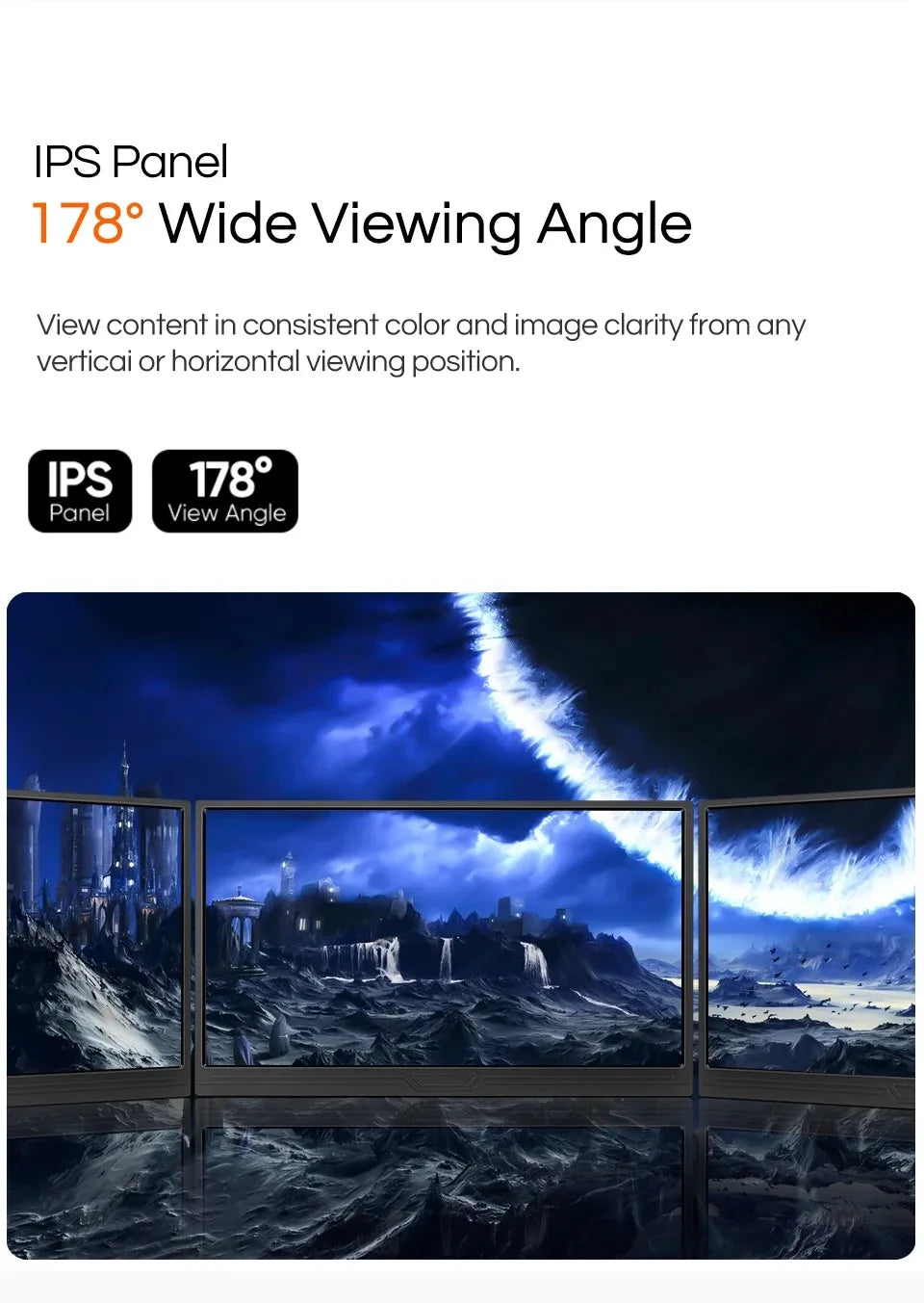 JSHIX 11.6 14 15.6 Inch Portable Monitor 1080P Full HD IPS Second Monitor for Gaming Laptop Phone Switch Xbox Sub Display Screen