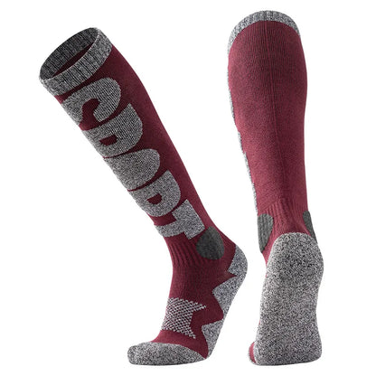 Skiing Socks Thermal Knee-high Cold Weather Warm Sock For Snowboarding And Mountaineering Socks Outdoor Activities