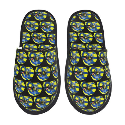 Custom British Lando Norris Racing Driver Guest Slippers for Spa Women House Slipper