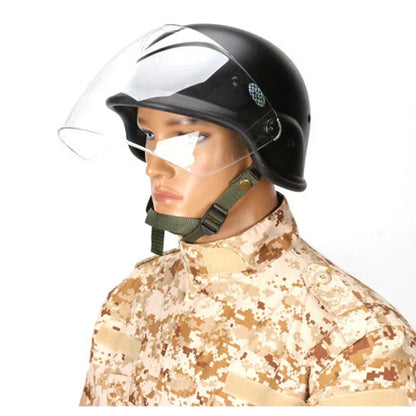 Airsoft M88 PASGT Kelver  Tactical Helmet with Clear Visor Men Cycling Outdoor Sports Skate Hunting Helmet Casco Ciclismo