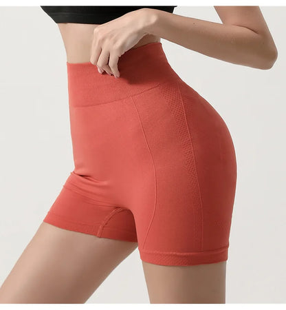 Seamless Shorts High Waisted Elastic Peach Hip Sports Yoga Pants Tight Fitting Quick Drying Fitness Pants for Women Sweatpants