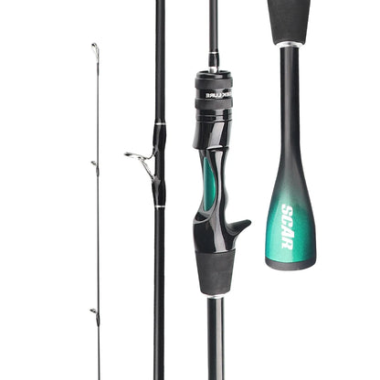 FISHINGFANS ORCA ULTRALIGHT UL SOLID TIP TAPERED HANDLE TROUT LAKE RIVER SPINNING CASTING FISHING ROD