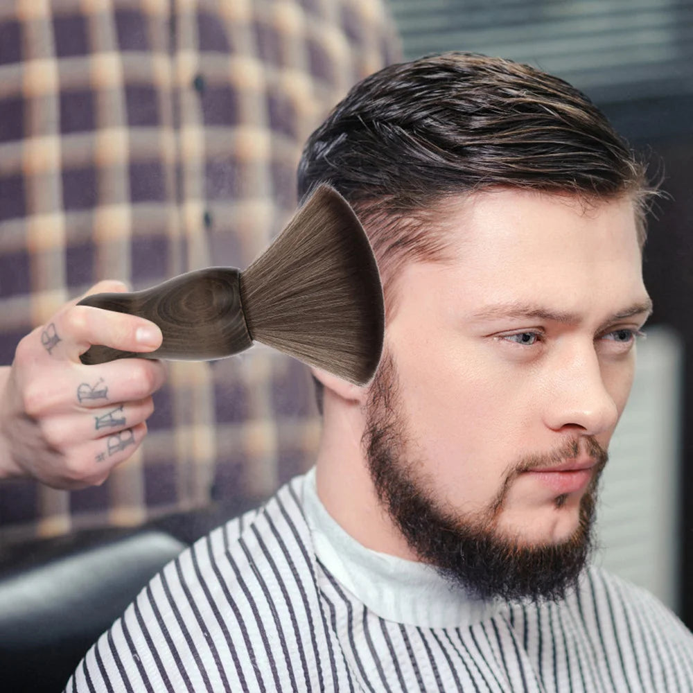 Professional Barber Neck Duster Hair Cutting Brush Soft Bristle Salon Cleaning Brush For Removing Loose Hair