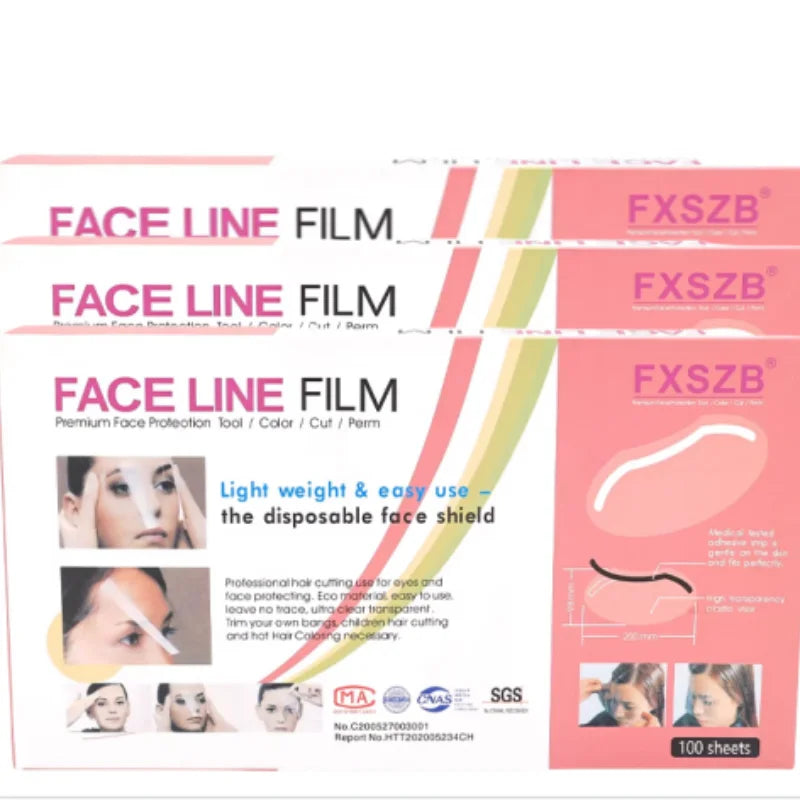 100/200/300PcsBarber Shop Eye Protection Makeup Shower Face Shields Visors Disposable Masks HairSalon Accessories Tools