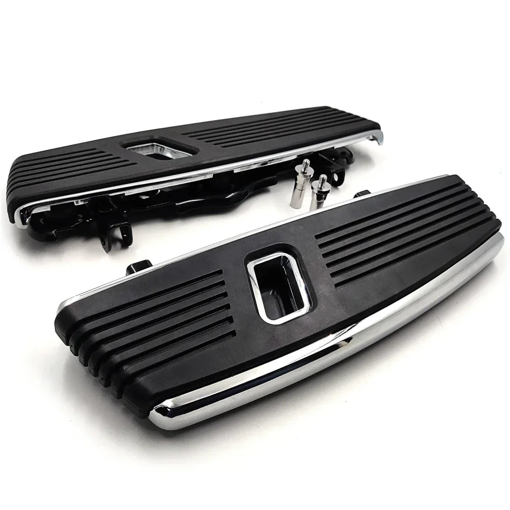 Motorcycle Hana Cut Front Footrests Footboard For Harley Davidson 2012-2016 FLD，1986-2023 FL，1986-later Touring，08-later Trik
