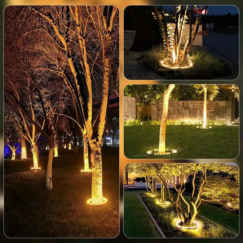 85V-265V LED Tree Hugging Lamp 4Pcs Outdoor Waterproof IP65 Lawn Garden Park Courtyard Wayside Spotlights Night Decorative Light