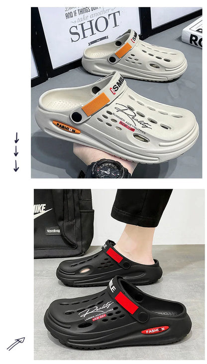 Men's Summer Sandals Non Slip Beach Slippers EVA Design Outdoor Slides Ultralight High Quality Sandals Fashion Garden Shoes