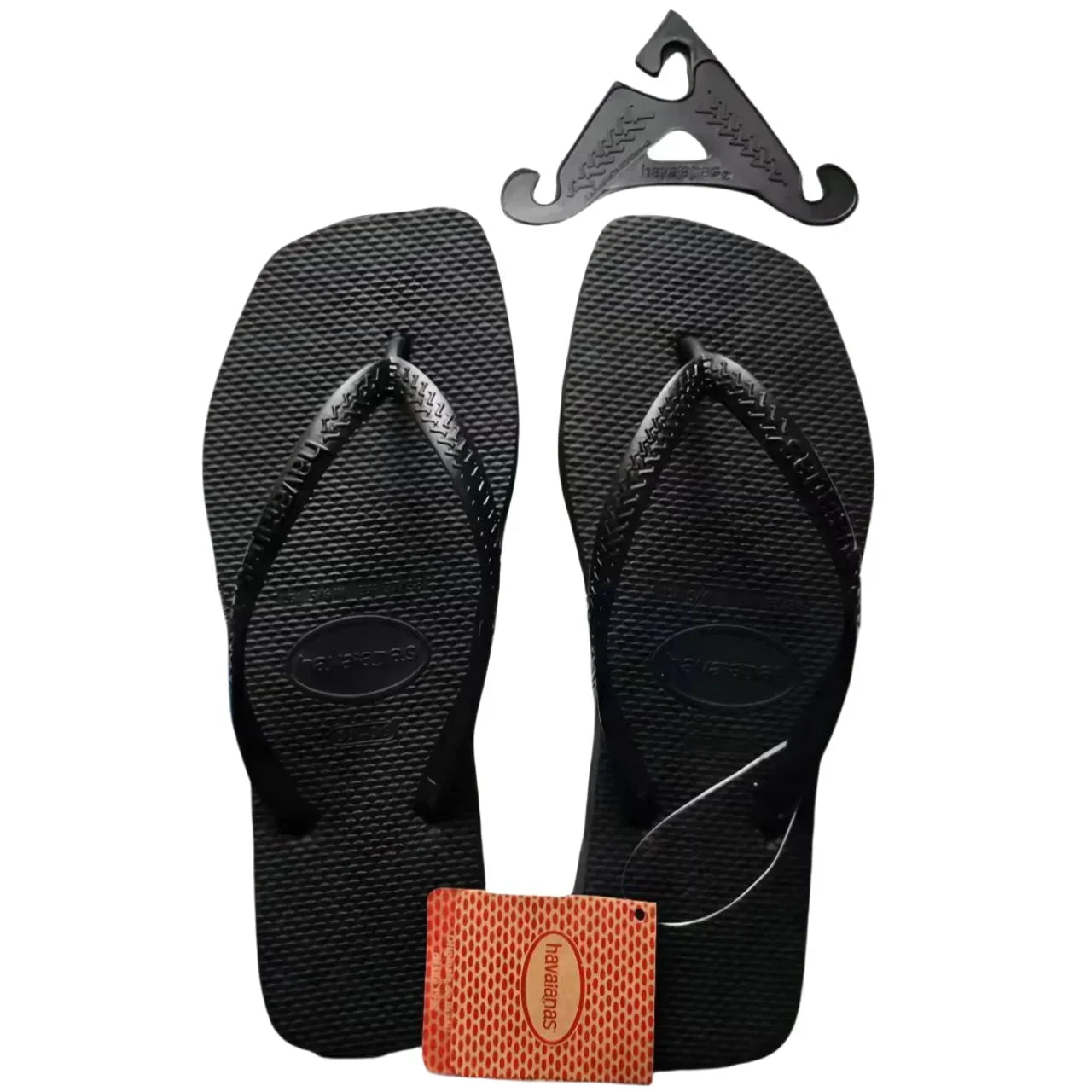 2025 Summer New Women's Square Toe Rubber Flip Flops Luxury Casual Outdoor Beach Sandals Size 35-42 Women's Shoes