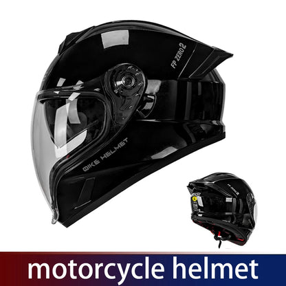 Motorcycle helmet men and women motorcycle double lens anti-fog full helmet cruise pedal four seasons universal helmet DOT certi