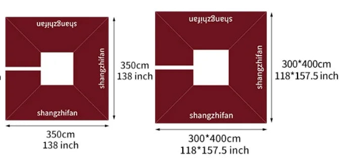 LED Roman Umbrella, Sunshade, Rainproof, UV Protection,Thickened Material, Aluminum Alloy Columns, Rotatable, Outdoor Umbrella