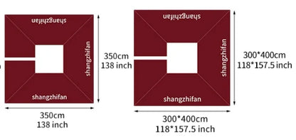 LED Roman Umbrella, Sunshade, Rainproof, UV Protection,Thickened Material, Aluminum Alloy Columns, Rotatable, Outdoor Umbrella