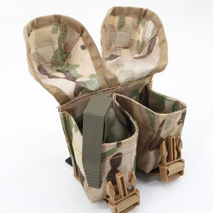 Tactical Pouch Double Frag Grenade Pack Molle EDC Tool Bag Accessory Pouch Shooting Hunting Airsoft Equipment Military Gear