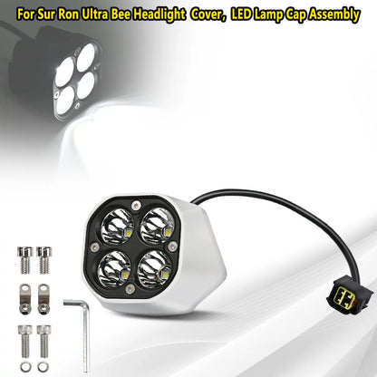 Front Headlight Cover LED Front Light Lamp Cap Assembly Electric Bike Motor Off-Road Accessories For Sur Ron Ultra Bee 2023 2024