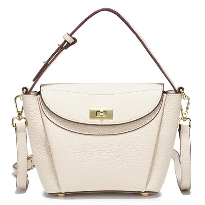 Zency Luxury Genuine Leather Tote Bag For Women Elegant High End Bag Shoulder Crossbody Handbag Top Handle Bags Noble Purple Bag