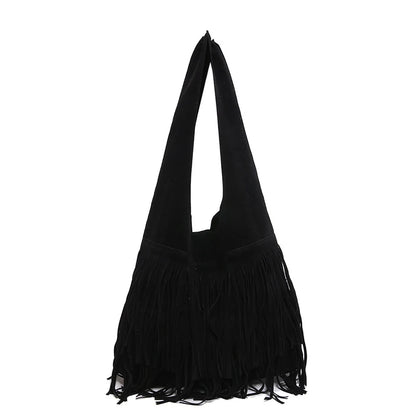 Suede Tassel High Quality Faux Shoulder Bags Fashion Large Capacity Sense of Luxury Popularity Women's Tote Bags Casual New