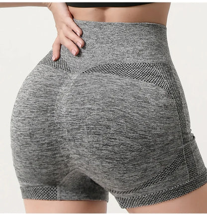 Seamless Shorts High Waisted Elastic Peach Hip Sports Yoga Pants Tight Fitting Quick Drying Fitness Pants for Women Sweatpants