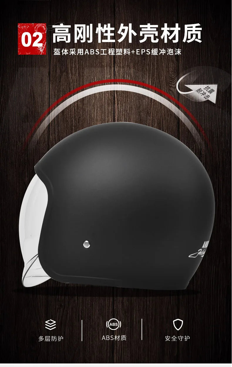 GB Certified Electric Vehicle Helmet for Men and Women All-season Universal Electric Vehicle Safety Helmet Motorcycles Winter