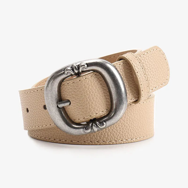 Leopard Print Belt Women's Fashion Casual Versatile Jeans Accessories Girdle Gothic Retro Pu Leather Pin Buckle Waistband