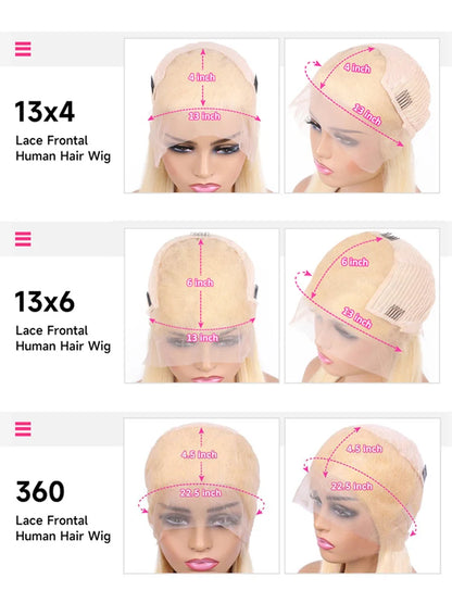 613 Honey Blonde 360 Lace Wigs Human Hair Pre Plucked Body Wave Lace Front Wig 13x4 13x6 Lace Front Frontal Wigs for Black Women