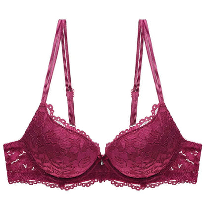 Women Sexy Lace Bra Padded Push Up Lingerie Intimates Elegant Ladies Underwear Casual Daily Female Bra