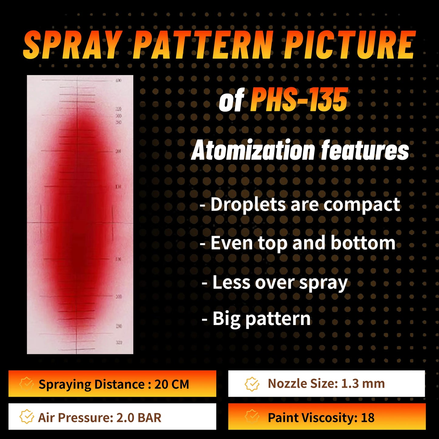 Original PORPHIS Spray Gun PHS-135 1.3mm/1.8mm Nozzle  For Painting Car Aerograph Repair Spray Gun Air Tools Oil And Water Paint