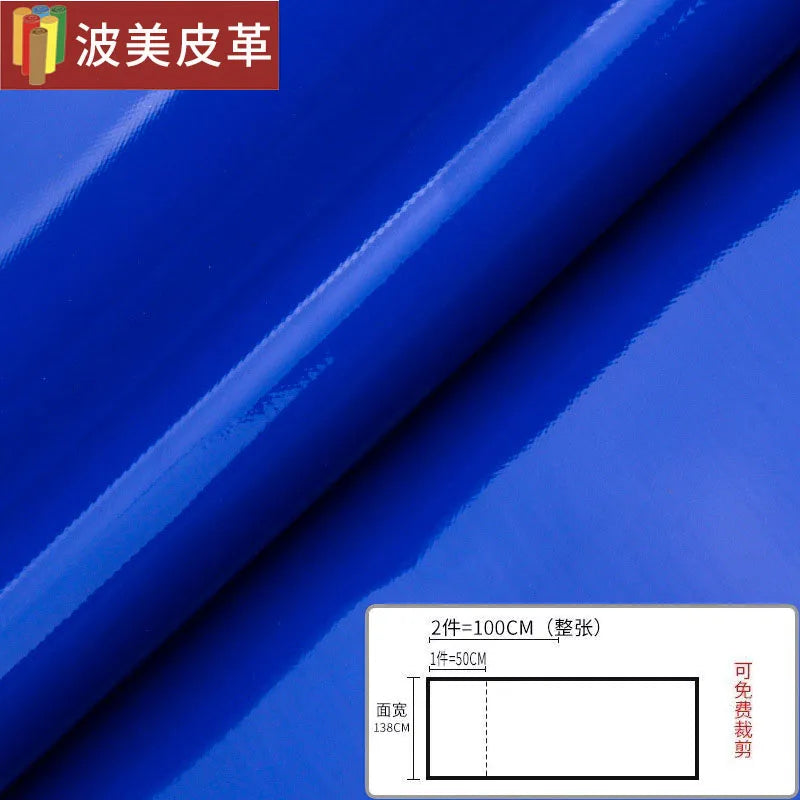 Pvc Patent Leather Fabric By The Meter for Jacket Skirt Bag Clothes Diy Sewing Cloth Waterproof Slightly Hard Wearable Glossy
