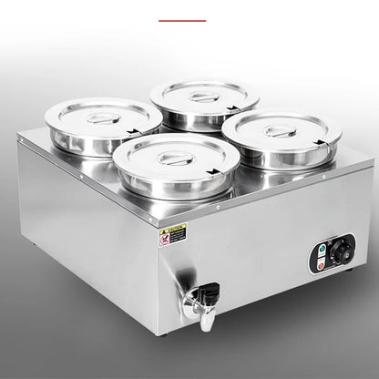 Commercial Soup Warmer Restaurant Kitchen Equipment Insulated Soup Kettle Buffet Food Warmer With 4Pots 7L For Catering 110/220V