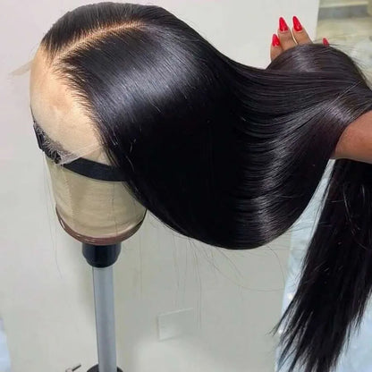 40 Inch Wigs Human Hair Hd Frontal 13x6 Raw Real Length Straight Human Hair Lace Wig Overseas Warehouse Free Shipping