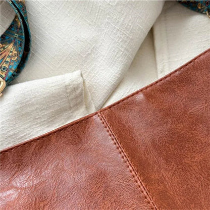 Bohemian Style Women Shoulder Bag, Vintage Wide Strap Crossbody with Intricate Embroidery, Versatile for Casual Commuting Wear
