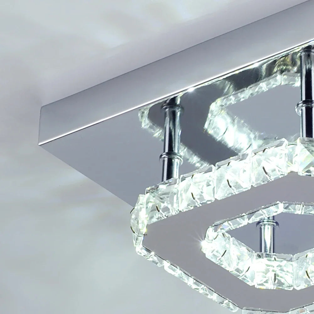 Crystal Ceiling Light Modern Crystal Led Chandelier Luxury Pendant Lighting  Home Decor Lamp Living Room Indoor Fixture Bedroom