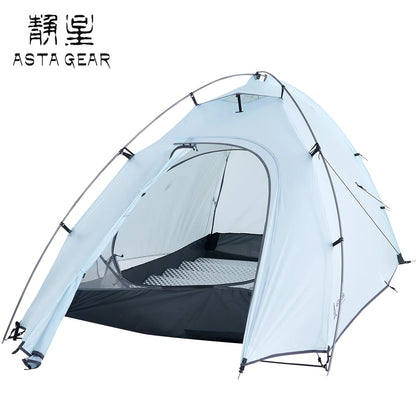 ASTA GEAR Qiusuo 2P Ultralight Tent Outdoor Camping Self-standing Tent 10D Nylon Waterproof Windproof Hiking Mountaineering
