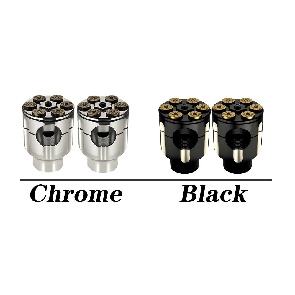 2X Motorcycle 7/8" 1" Handlebar Riser Clamp Aluminum For Harley Custom Springer Bobber Chopper 22mm 25mm Handle Bar Black/Chrome
