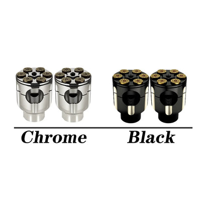 2X Motorcycle 7/8" 1" Handlebar Riser Clamp Aluminum For Harley Custom Springer Bobber Chopper 22mm 25mm Handle Bar Black/Chrome