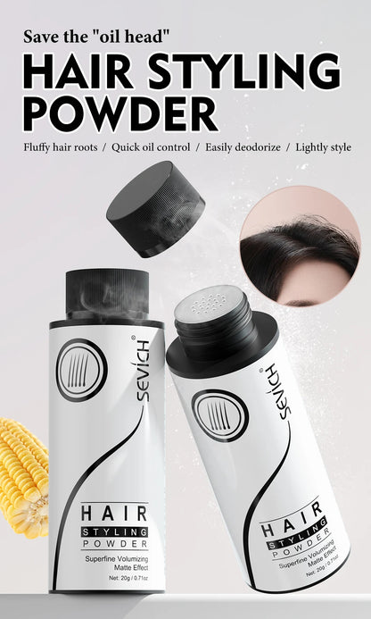 Sevich Hair Styling Powder 20g Fluffy Thin Hair Powder Spray Increases Hair Volume Captures Haircut Unisex Styling Hairspray