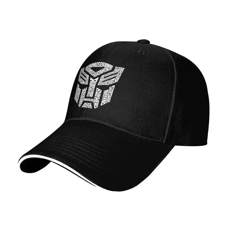 Transformer Autobots Film Print Baseball Cap Sandwich Hats Men Women Adjustable Snapback Caps Summer Sun Protection Hat