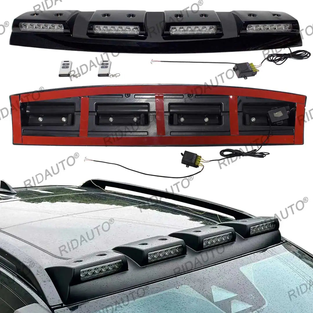 LED Light Spoiler Offroad For FORD RANGER VW Amarok 2023-2025 T9 4X4 Modified Roof Light Pod Bar Pickup White LED Roof Rack