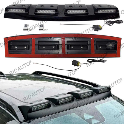 LED Light Spoiler Offroad For FORD RANGER VW Amarok 2023-2025 T9 4X4 Modified Roof Light Pod Bar Pickup White LED Roof Rack