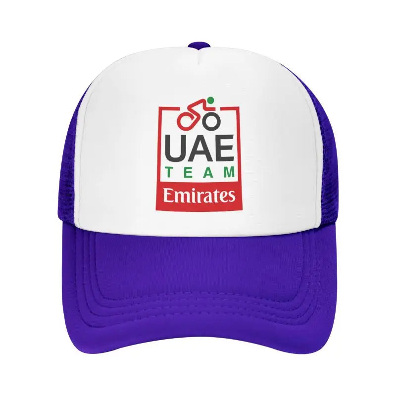 UAE Road Vehicle Print Mesh Baseball Cap Summer Breathable Sun Visor Hats Unisex Adjustable Snapback Caps Adults Trucker Hat