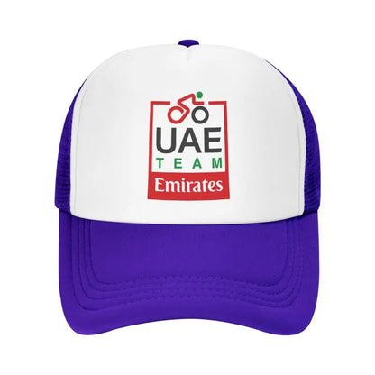 UAE Road Vehicle Print Mesh Baseball Cap Summer Breathable Sun Visor Hats Unisex Adjustable Snapback Caps Adults Trucker Hat
